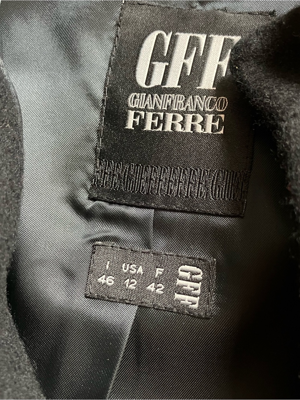 Gianfranco Ferr Black Long Trench Coat View 5